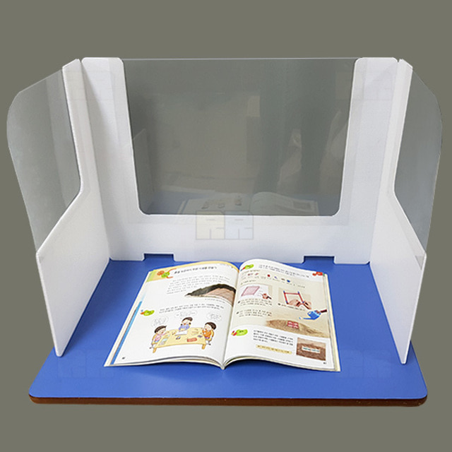 위생 투명 책상 가림판 가림막(3면 투명)